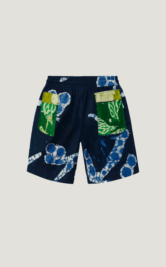Patchwork Cargo Shorts